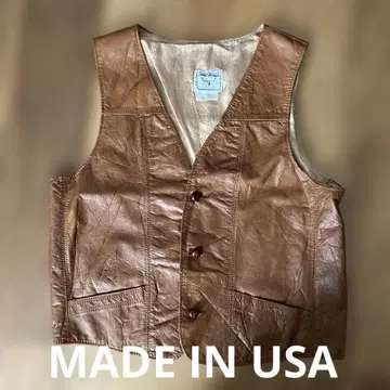 [ L ] Steer Brand 가죽 베스트