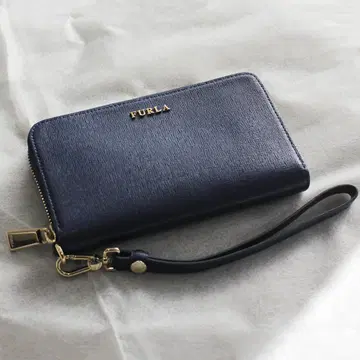 훌라 FURLA 바빌론 가죽 장지갑 라운드 지퍼 미사용 보관품