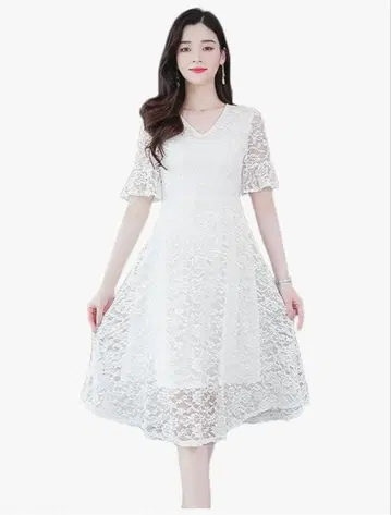 CHUBIC 시착만 한 상품 화이트 원피스 M 사이즈