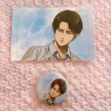 진격의 거인 리바이 복권 메이트 캔뱃지 엽서