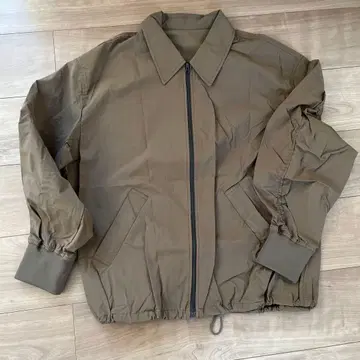 훼미리마트 집업 나일론 자켓 L 사이즈 브라운