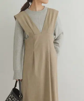 에프바이로쏘 트위드 살로펫 원피스