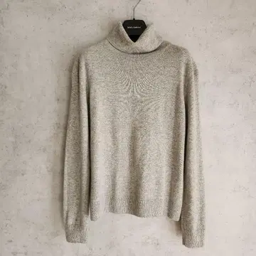 유니클로 캐시미어 100% 터틀넥 니트 그레이 M 여성용