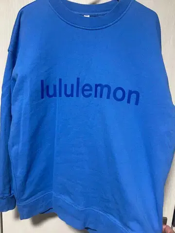 lululemon 파랑 크루넥 트레이닝복