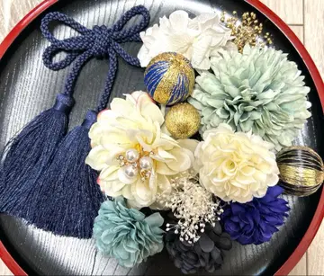 성인식 졸업식 시치고산 사전 촬영 머리 장식