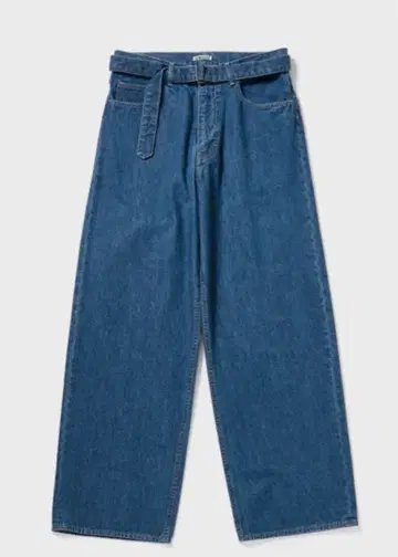 25ss AURALEE SELVEDGE LIGHT BELTED PANTS