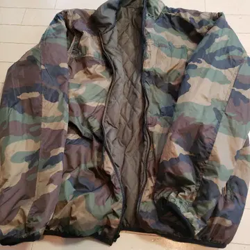 카모플라쥬 밀리터리 퀼팅 자켓