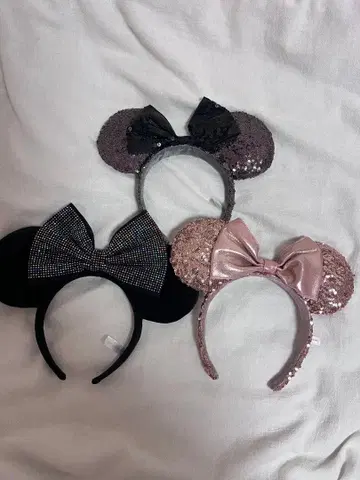 미니 마우스 머리띠 3개 세트