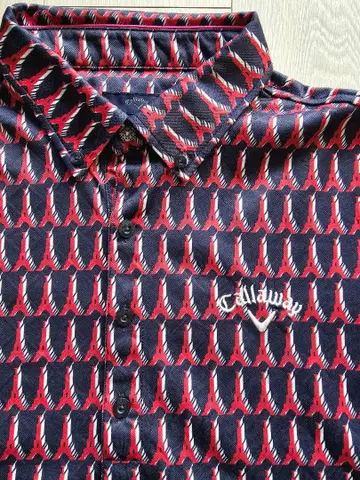 Callaway 기하학 패턴 셔츠 L 사이즈