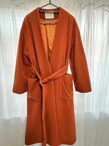 LAGUNAMOON 오렌지 롱 코트 S