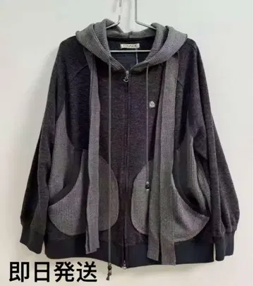 [ 당일 발송 ] COYSEIO 그레이의 후드 부착 후드티