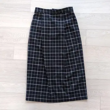 SHIPS any 체크 무늬 타이트 스커트