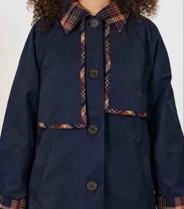 TINA:JOJUN 네이비 트렌치코트