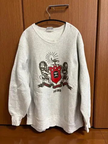 리 XL 그레이 크루넥 맨투맨 구제 의류