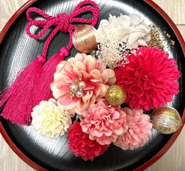 성인식 졸업식 시치고산 사전 촬영 머리 장식