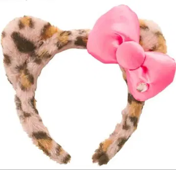 레오파드 무늬 키티 머리띠 유니버셜