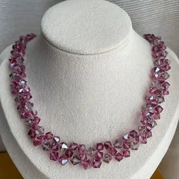 핑크 스톤 목걸이