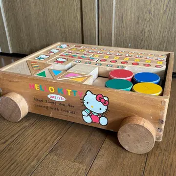 1989년제 헬로키티 쌓기 놀이 자동차 당시 물건