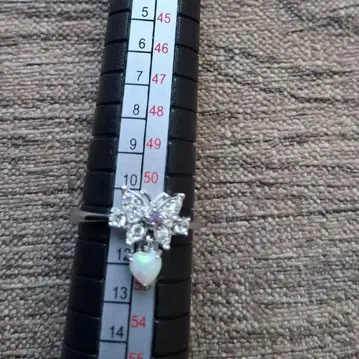 안나수이 실버 오팔 스윙 반지 11호