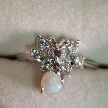 안나수이 실버 오팔 스윙 반지 11호