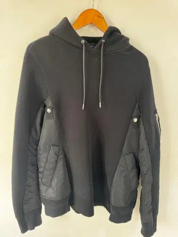 sacai Sponge Sweat x Nylon Twill Hoodie