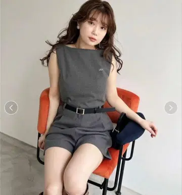 LILY BROWN 벨트 포함 미니 올인원