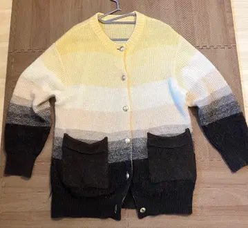 PUBLIC TOKYO 모헤어 로우 게이지 그라데 가디건