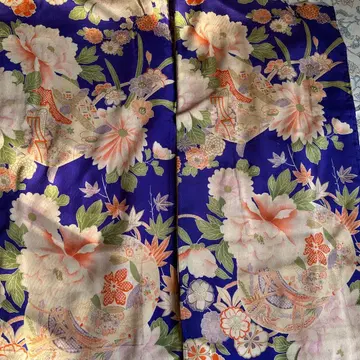 럭셔리 앤티크 겉옷 다이쇼 로망 킨샤 크레이프 원단 클래식 패턴