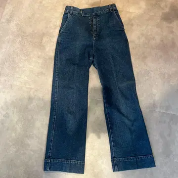ESTNATION 다크 블루 와이드 레그 데님 사이즈 36