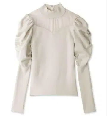 데콜테 시어 니트 풀오버