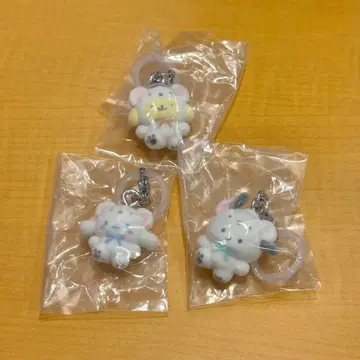 산리오 메지루시 액세서리 복슬복슬 스노우 가챠