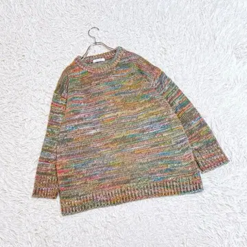 [ JEANASIS ] 멀티 컬러 니트 ( F ) 스웨터 컬러풀 긴팔