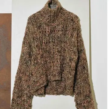 todayful Mix Turtle Handknit 브라운