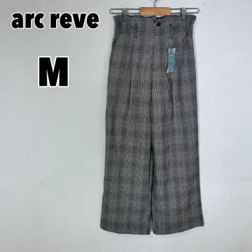 arc reve 시마무라 (M) 체크 와이드 팬츠