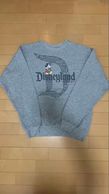 Disney Parks 미키마우스 맨투맨 M 그레이 Hanes