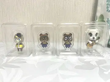 동물의 숲 토모다치돌 피규어 4개 세트 받침대 없음