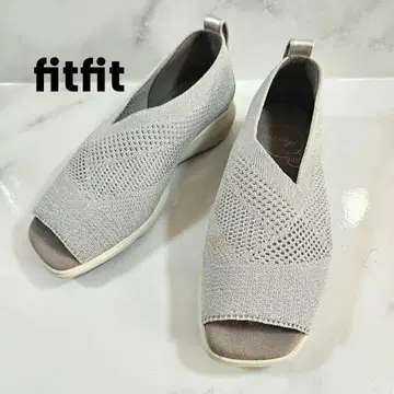 fitfit 후왓폰 니트 오픈토 그레이 라메 22.5cm