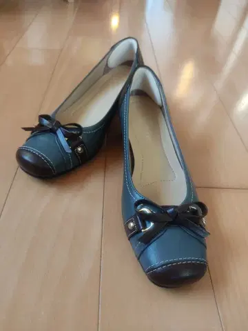 ms.jeune 미즈 주느 천연 가죽 리본 펌프스 23.0cm 일본제