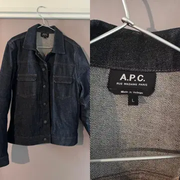 A.P.C. 데님 자켓 L 사이즈 다크 데님