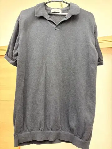 MOONCASTLE 블랙 피케 셔츠 XL