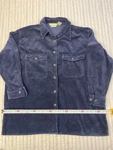 [새상품급] 에디바우어 네이비 코듀로이 셔츠 남성용 M사이즈