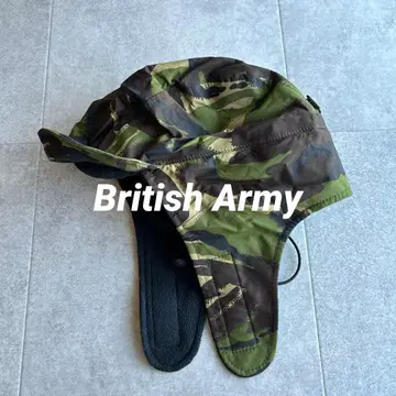 미사용 영국군 플라이트 캡 윈터 캡 카모플라주 카모 패턴 모자