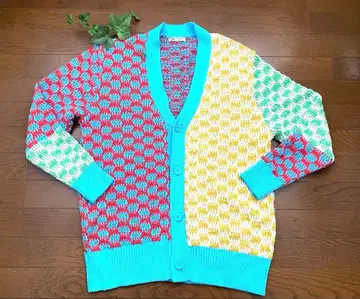 ZARA 다색 편직 무늬 가디건 XL