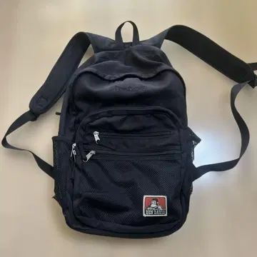 벤 데이비스 블랙 백팩 메쉬 포켓 부착