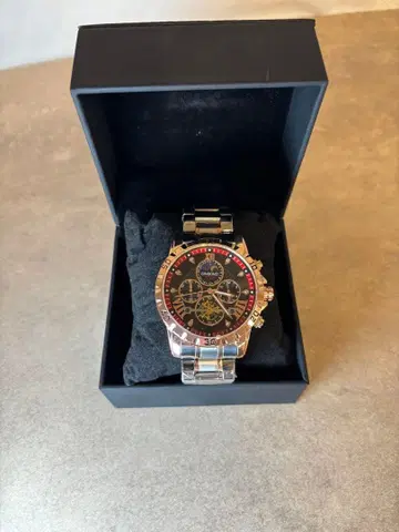 BIRDBOND 크로노그래프 손목시계 골드/블랙