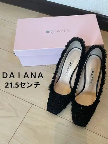 DIANA 트위드 펌프스 새상품급 21.5