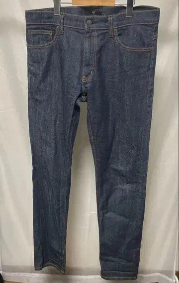 UNIQLO 질 샌더 +J 적이 셀비지 데님 인디고 L