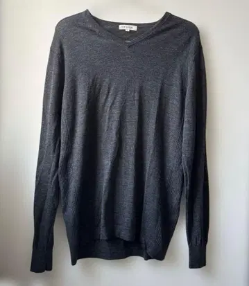 워셔블 울 V넥 긴팔 니트