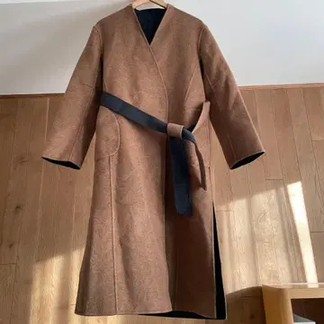 띠어리 럭스 캐시미어 노카라 코트