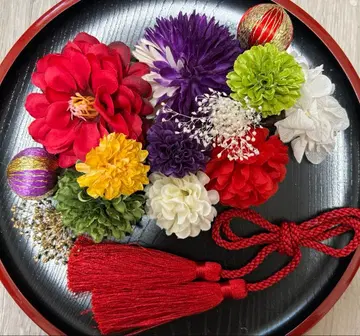 레트로 모던 성인식 졸업식 시치고산 사전 촬영 머리 장식